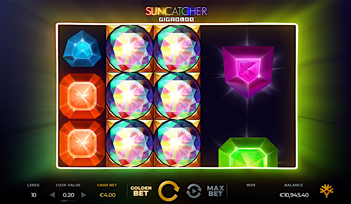 Suncatcher Gigablox Slot Gameplay 1