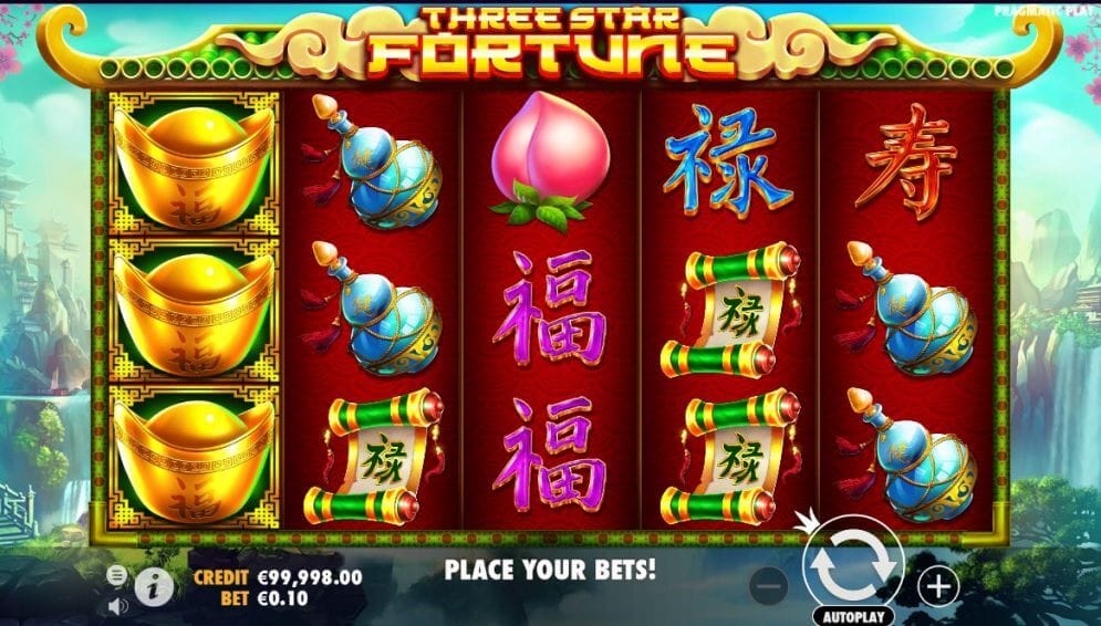 Three Star Fortune Slot Bonus