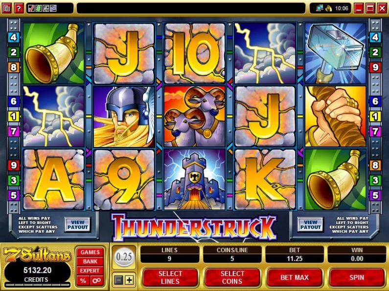 Thunderstruck Slot Gameplay