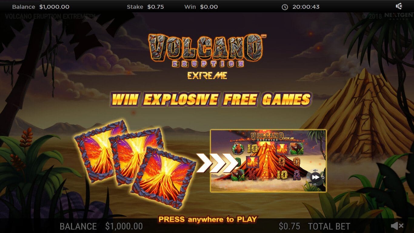 Volcano Eruption Extreme Slot Bonus