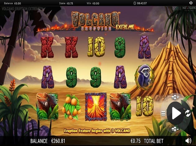 Volcano Eruption Extreme Slot Gameplay