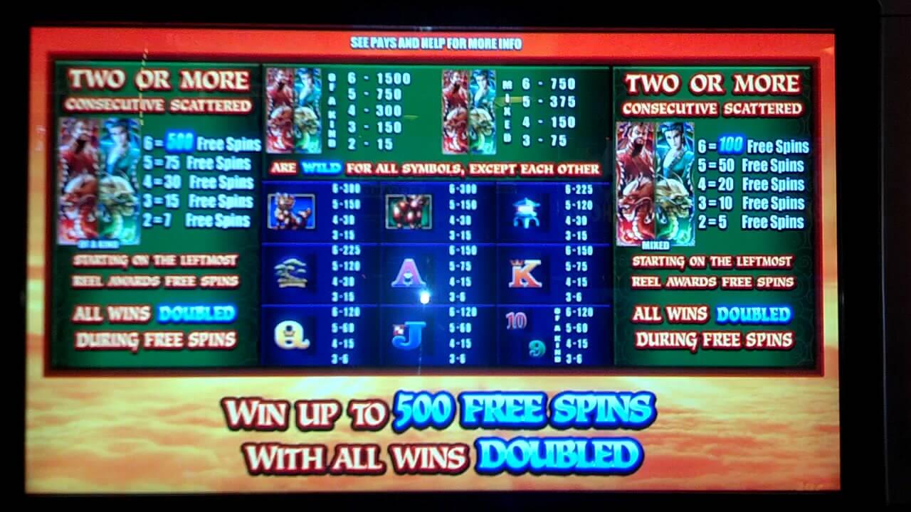 Wicked Dragon Wilds Slot Bonus