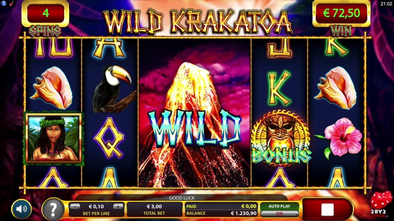 Wild Krakatoa Slot Bonus