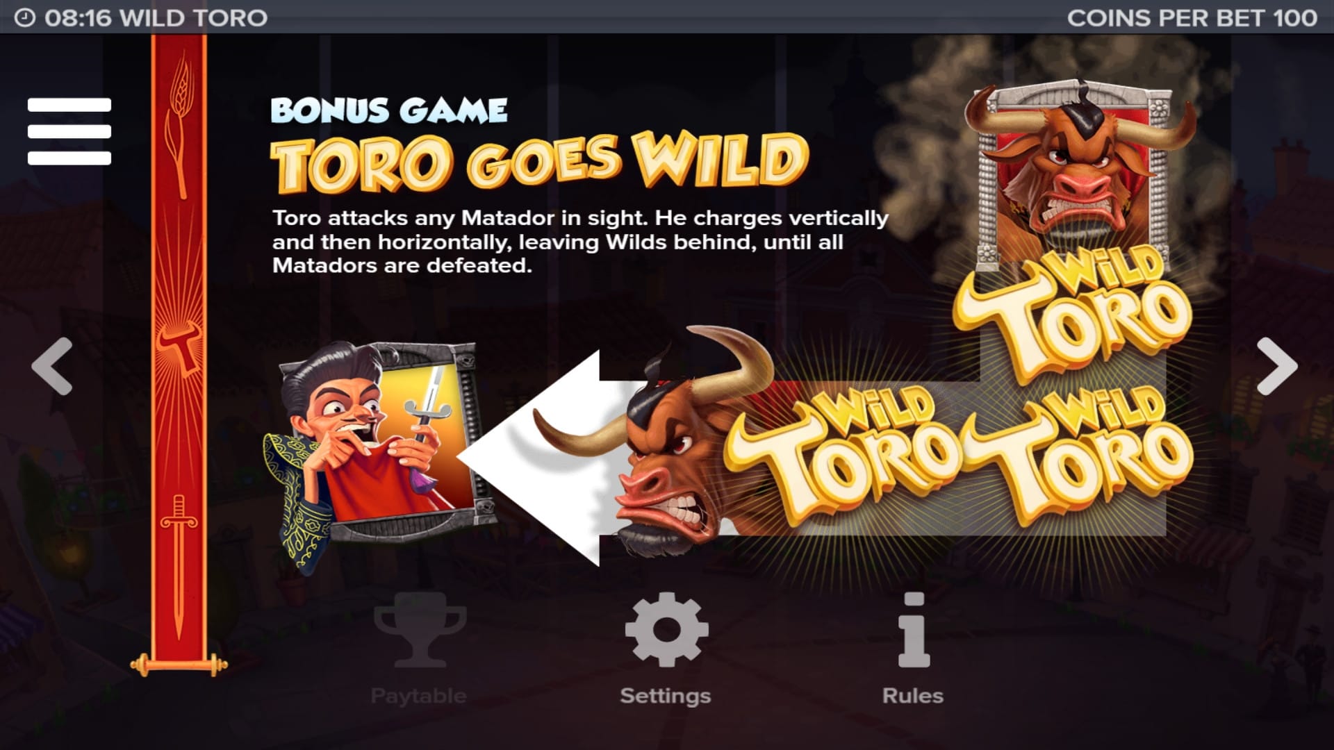 Wild Toro Wild Slot Game