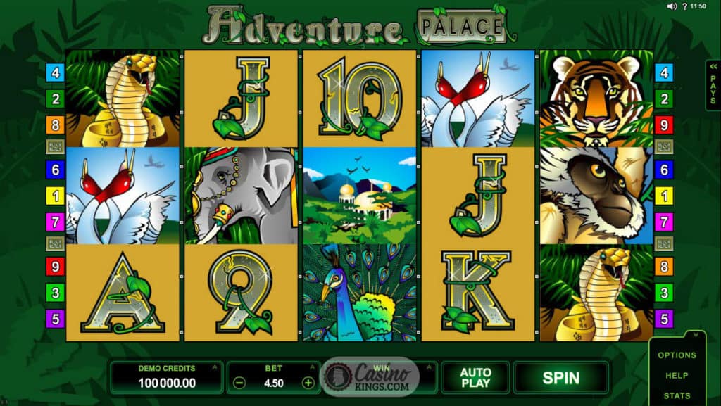 Adventure Palace Gameplay Slot Game