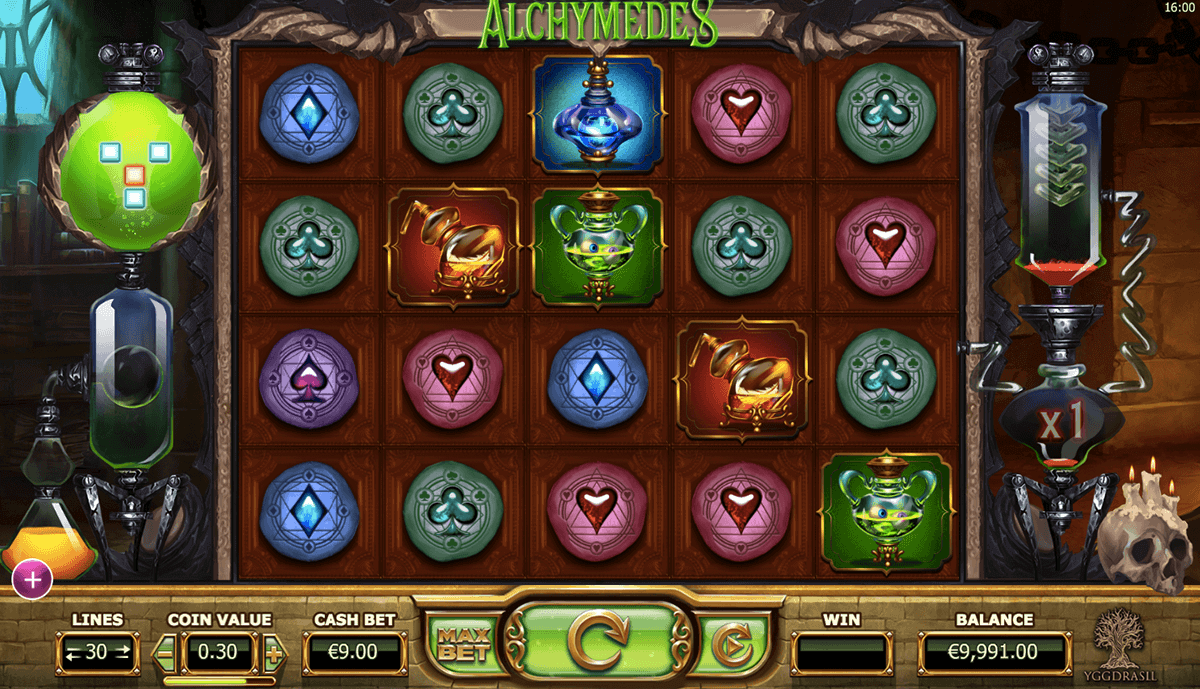 Alchymedes Slot Game Gameplay