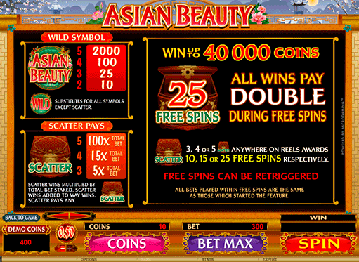 Asian Beauty Screenshot Slot Game