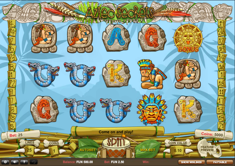 Aztec Secrets Slot Game Gameplay