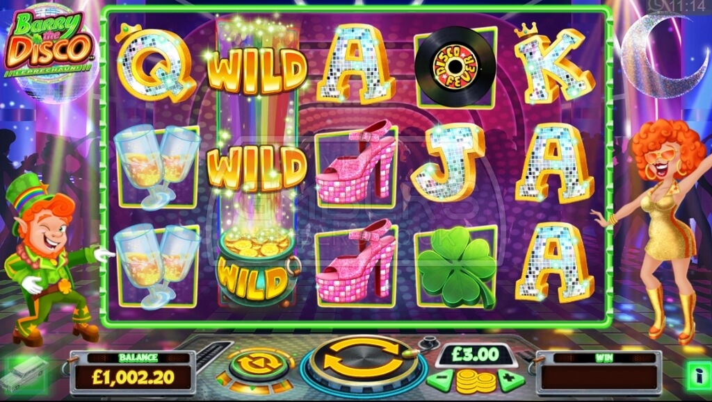 Barry The Disco Leprechaun Slot Gameplay Image