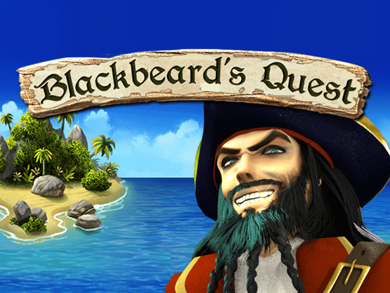 blackbeard's quest slots game logo