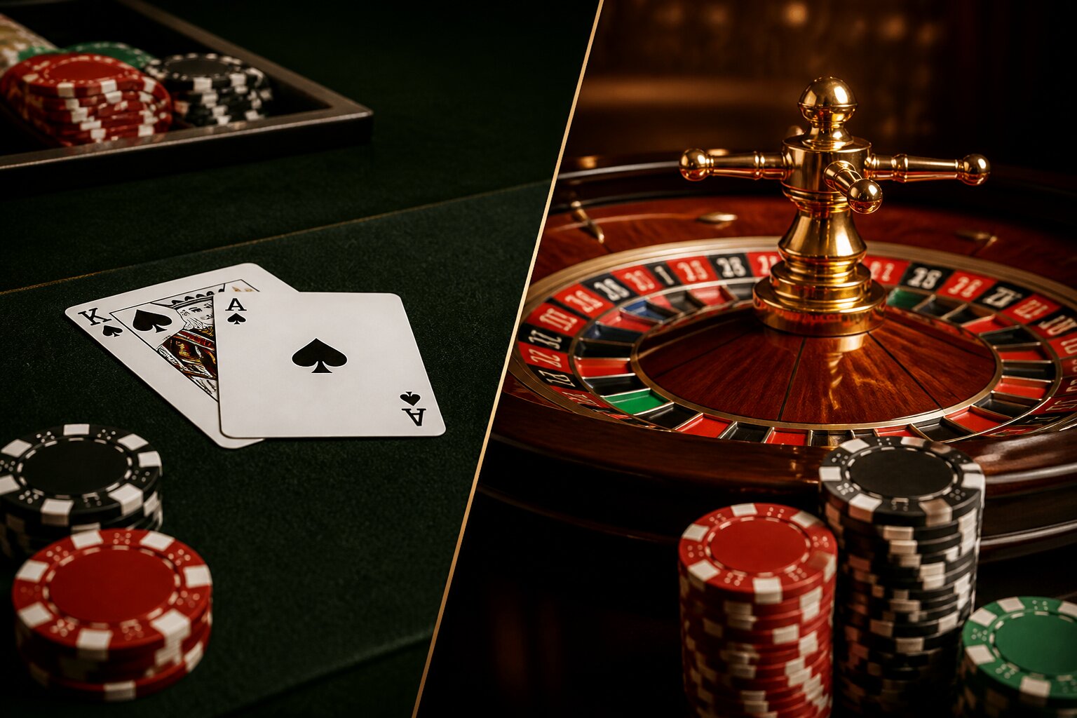 Blackjack vs Roulette: Game Differences, Odds & Payout Comparison