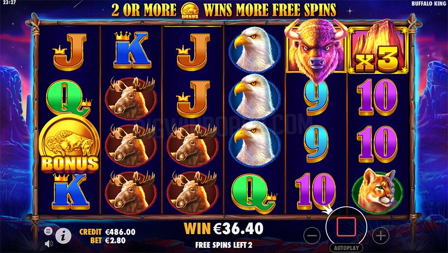 Buffalo King Casino Game Bonus