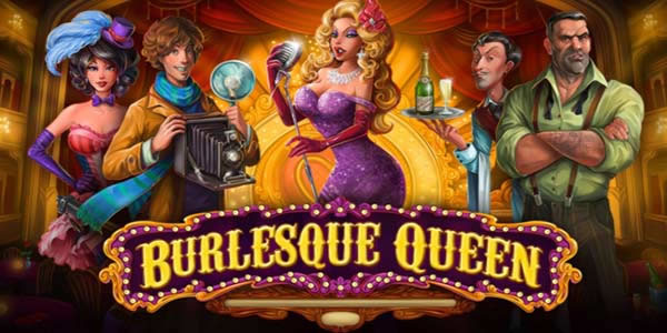 Burlesque queen slots game logo