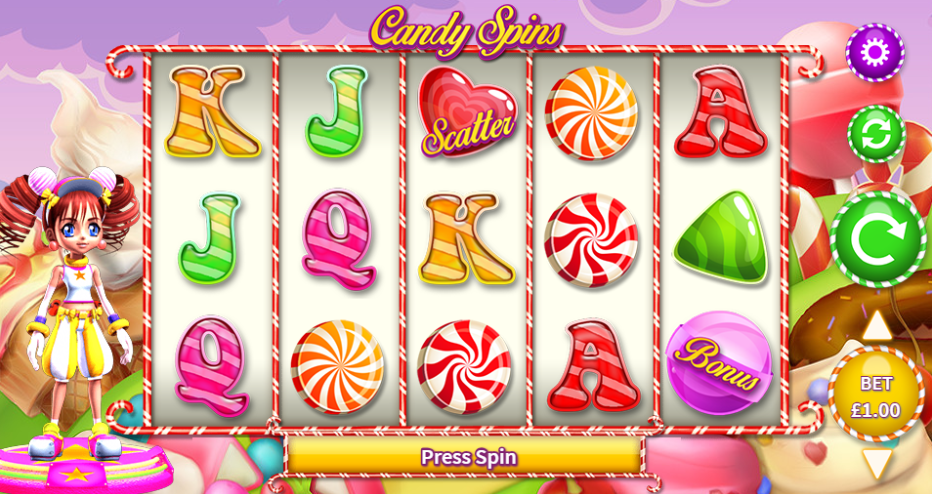 Candy Spins Gameplay