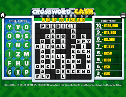 Crossword Cash Screenshot Slot Game