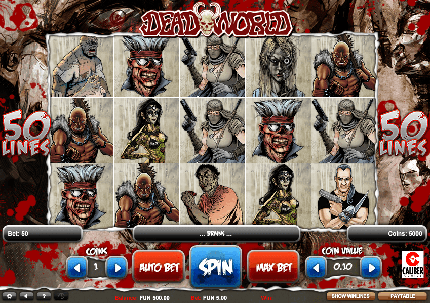 Deadworld Slot Game Screenshot