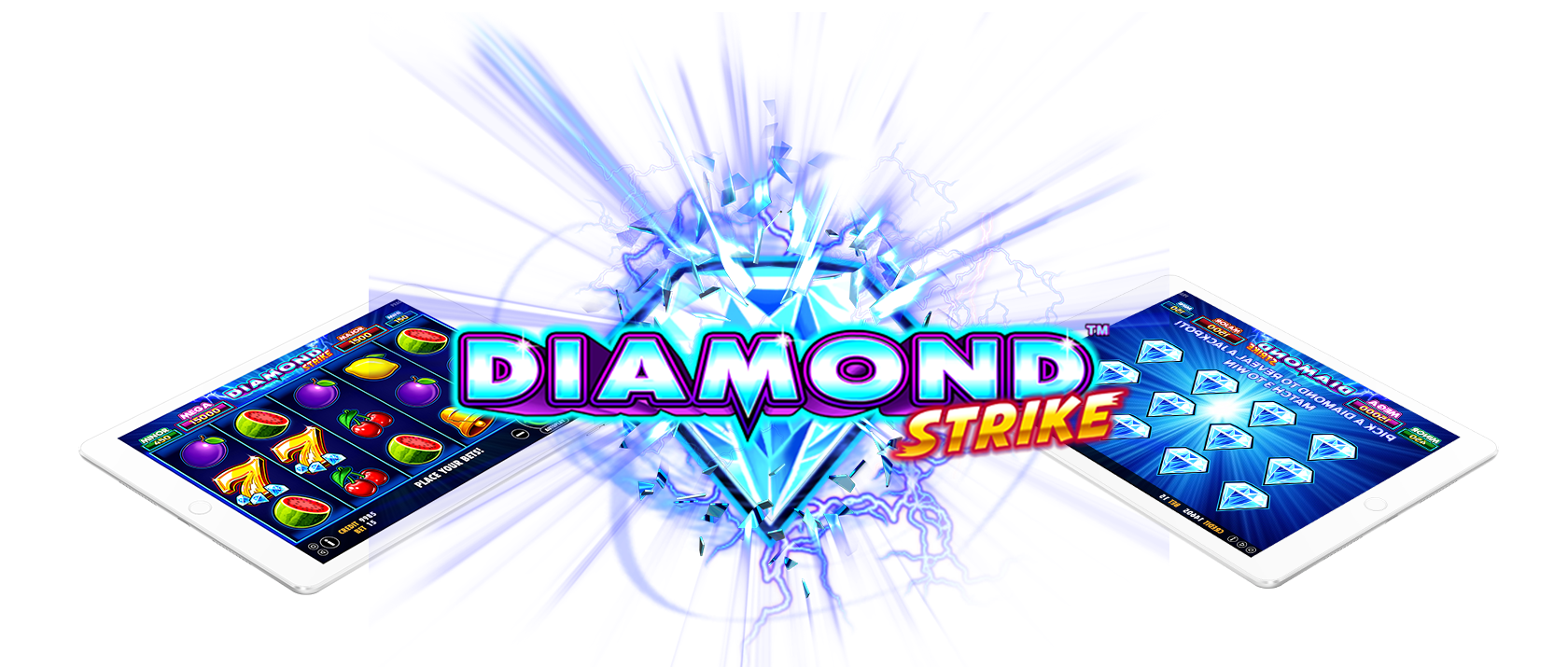 diamond strike slots game logo