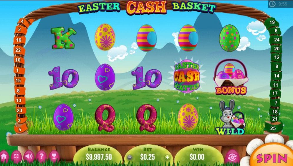 Easter Cash Basket Slot Game Gameplay