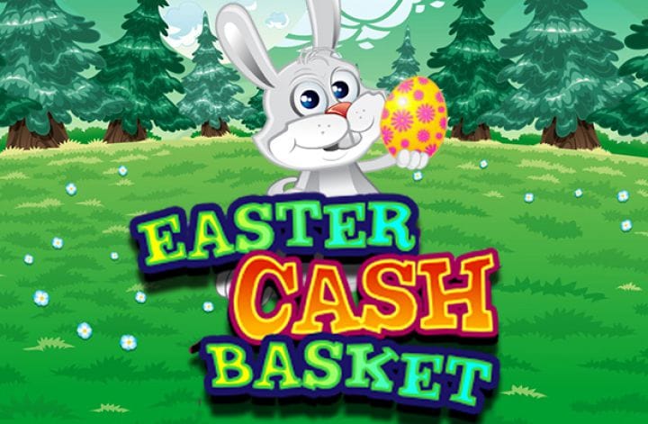 Easter Cash Basket Slot Game Logo