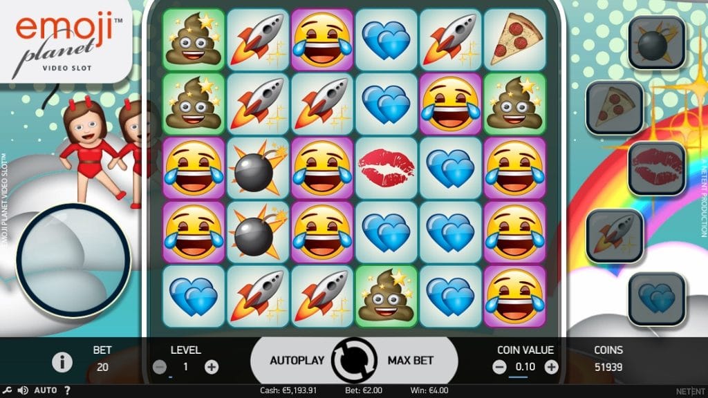 Emoji Planet Video Slots Gameplay