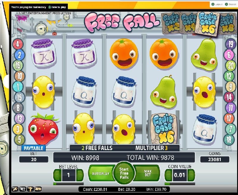 Playing Fruit Case Slot