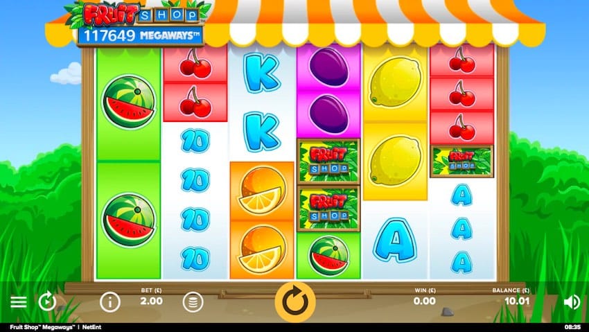 Fruit Shop Megaways Slots Gameplay