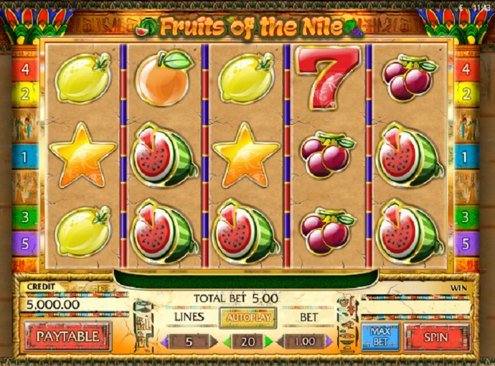 Fruits of the Nile Gameplay