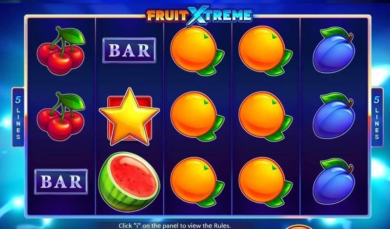 Fruit Xtreme: 5 Lines Game Play