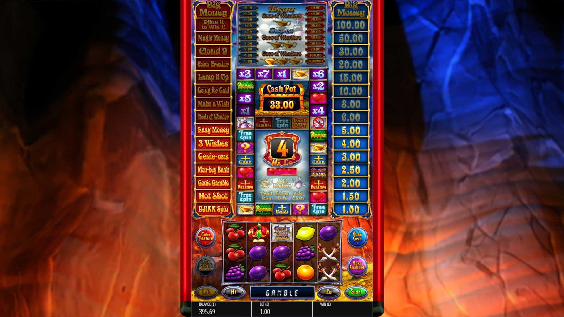 genie jackpots cave of wonders slots games