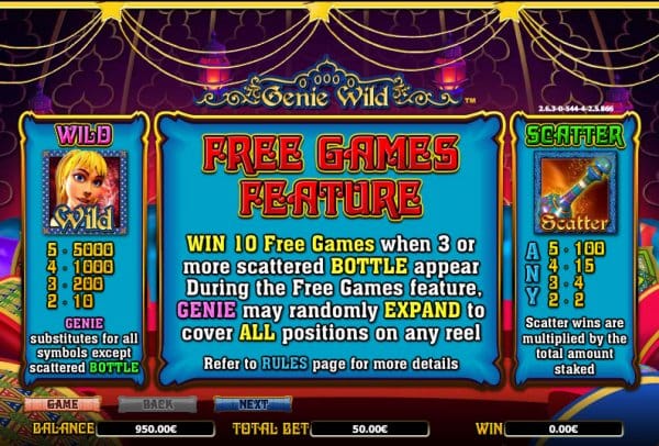 Genie Wild free games image