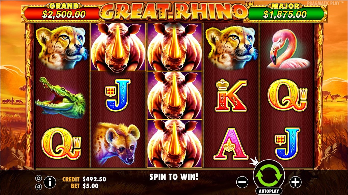 great rhino slots gameplay