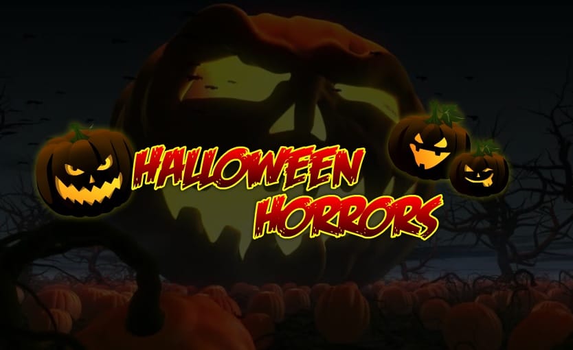 halloween horrors slots game logo