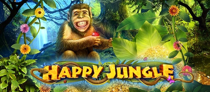 Happy Jungle Deluxe Slots game logo