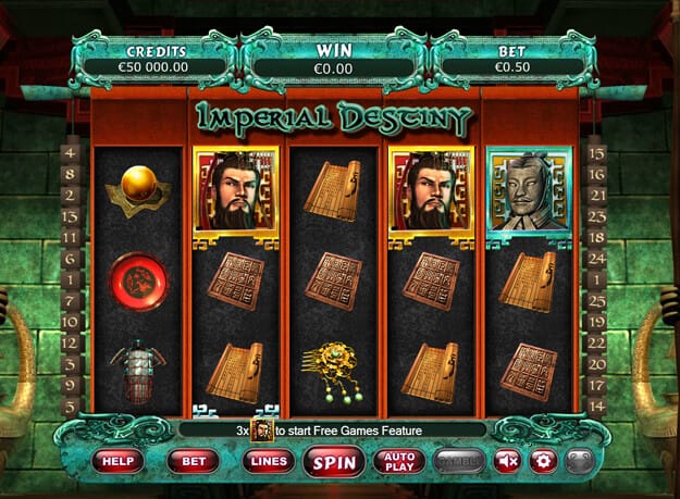 Imperial Destiny Slot Game Screenshot