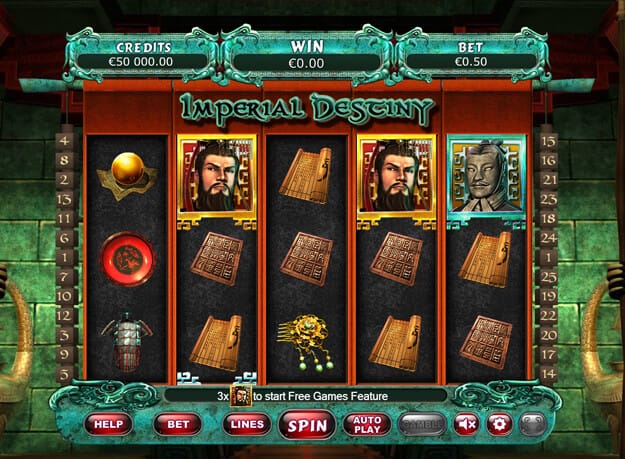 Imperial Destiny Slot Game Screenshot