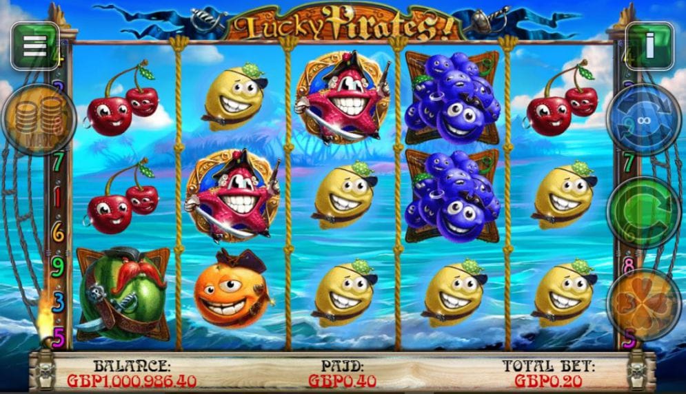 Lucky Pirates slots game gameplay