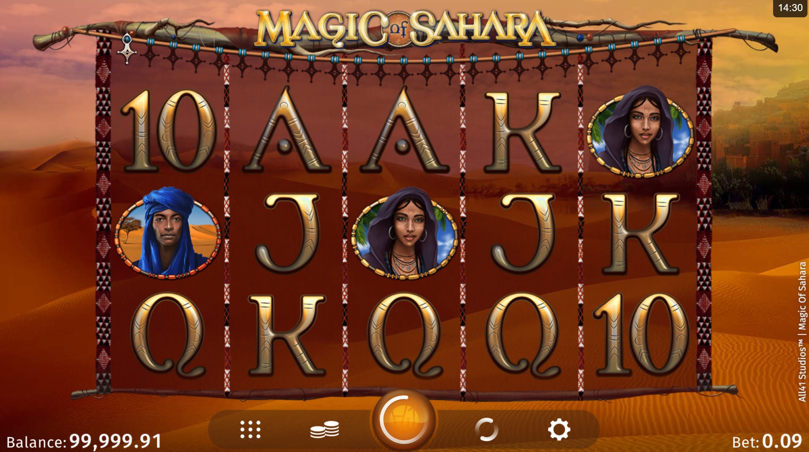 Magic of Sahara slot game Logo