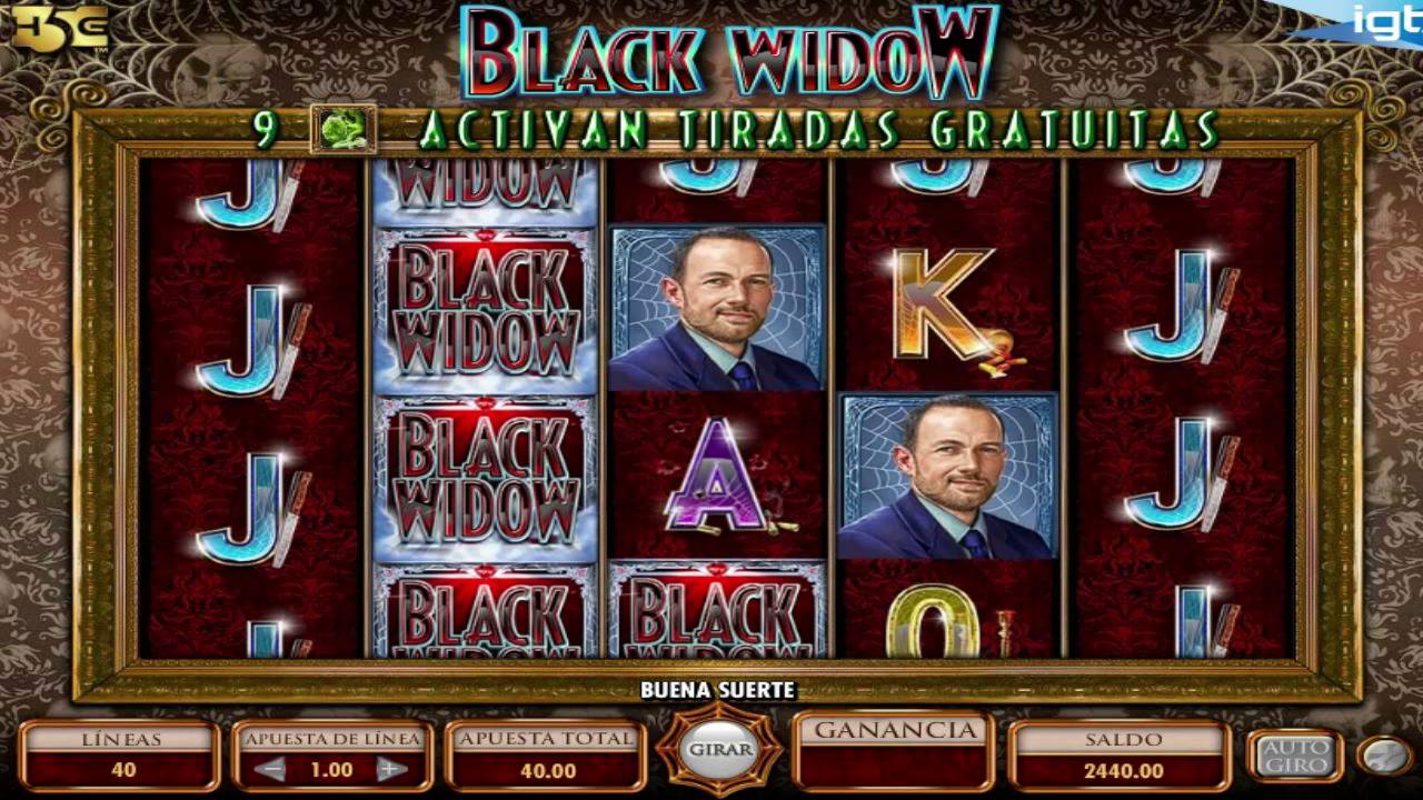 Black Widow Slots Game gameplay