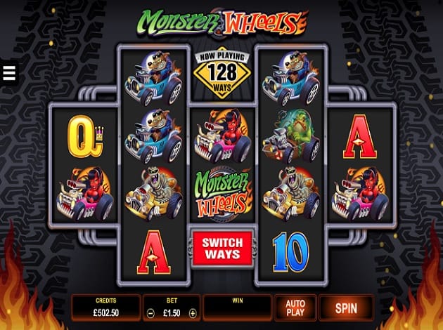 Monster Wheels Slot Game Screenshot