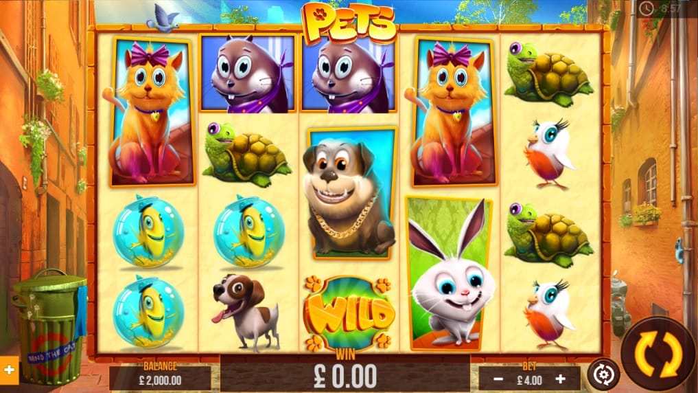 Pets Slot Game Screenshot