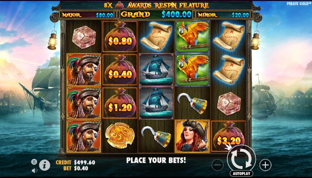 Pirate Gold slot gameplay