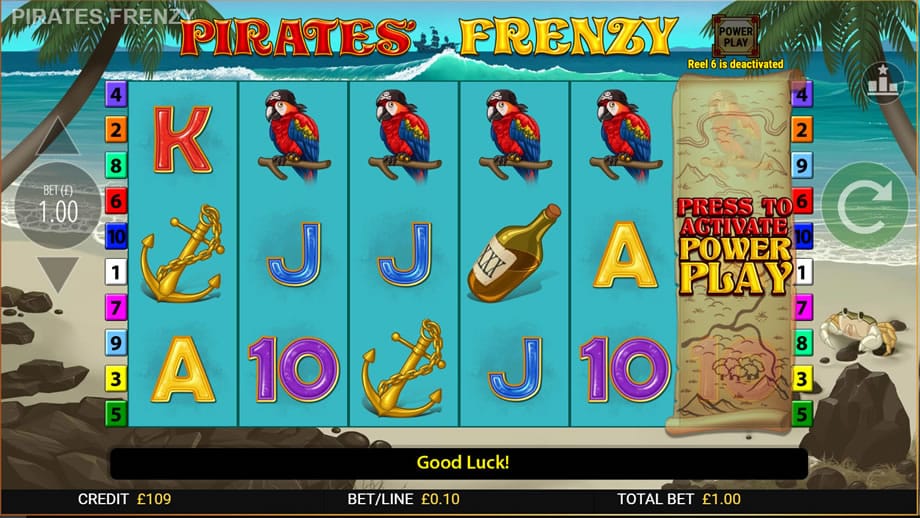 pirates' frenzy online slot machine