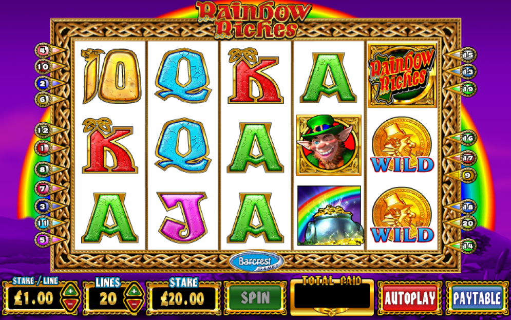 Rainbow Riches Gameplay Image