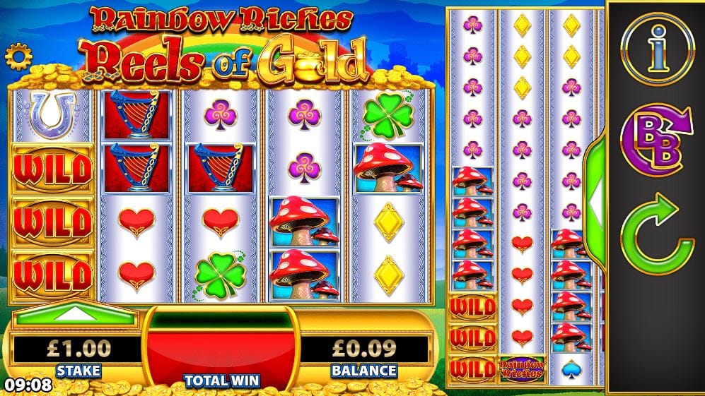 Rainbow Riches Reels of Gold Gameplay