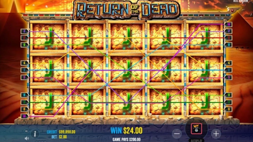 Return of the Dead Slot Gameplay