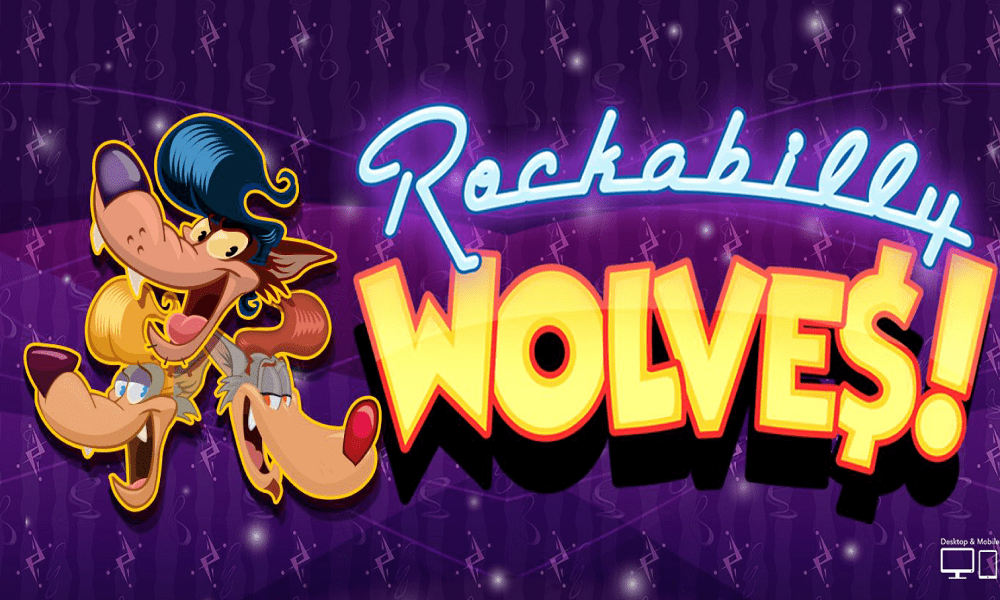 Rockabilly Wolves Slot Logo Image