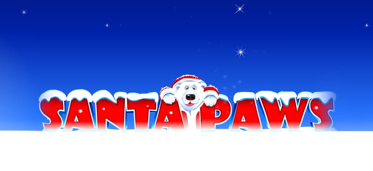 Santa Paws Slot Game Logo
