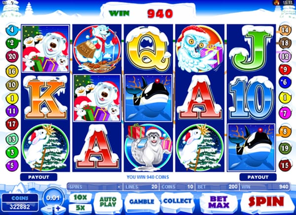 Santa Paws Slot Game Screenshot