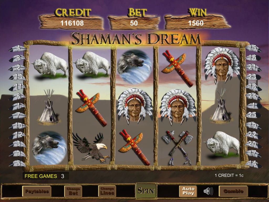 Shaman's Dream Gameplay Progressive