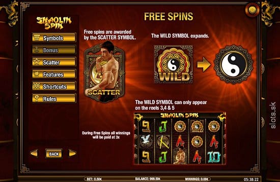 Shaolin Spin Slot Game Free Spin